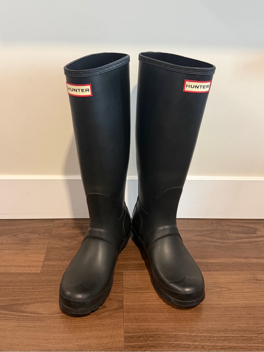 Hunter Classic Tall Black Rain Boots - Size 7